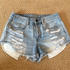 American Eagle Distressed Jean Shorts